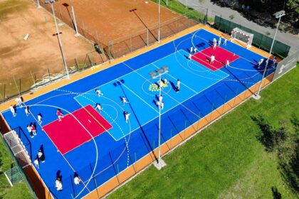 created by dji camera podloge za kosarkaske terene