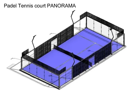skica panorama padel terena