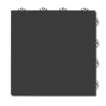 Bergo Elite puna jednobojna podna ploča u boji Graphite Grey sa glatkom površinom