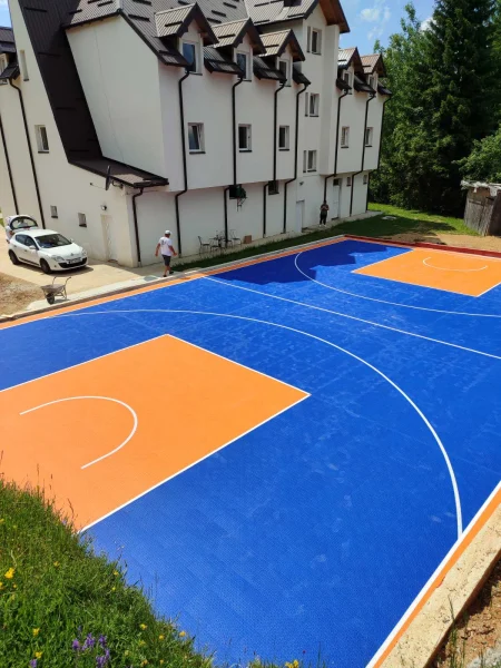 Košarkaški teren sa konstrukcijom, Dečije odmaralište Lane, Tara